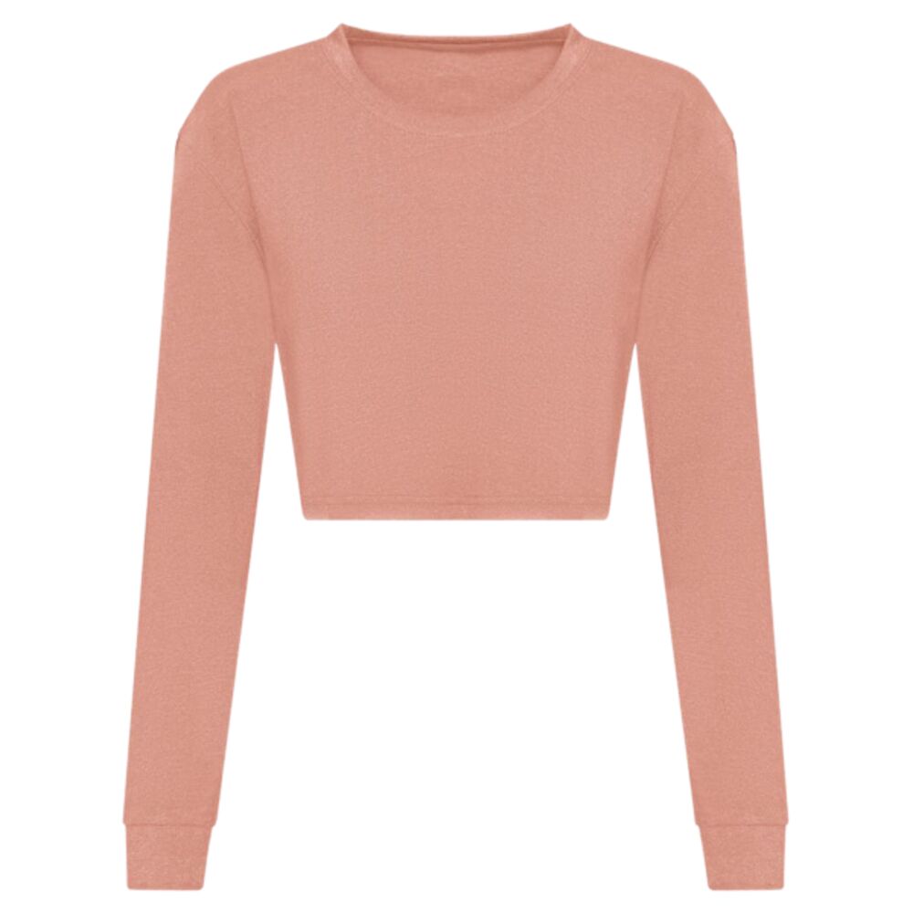 AWDis Ladies Long Sleeve Cropped T-Shirt Thumbnail