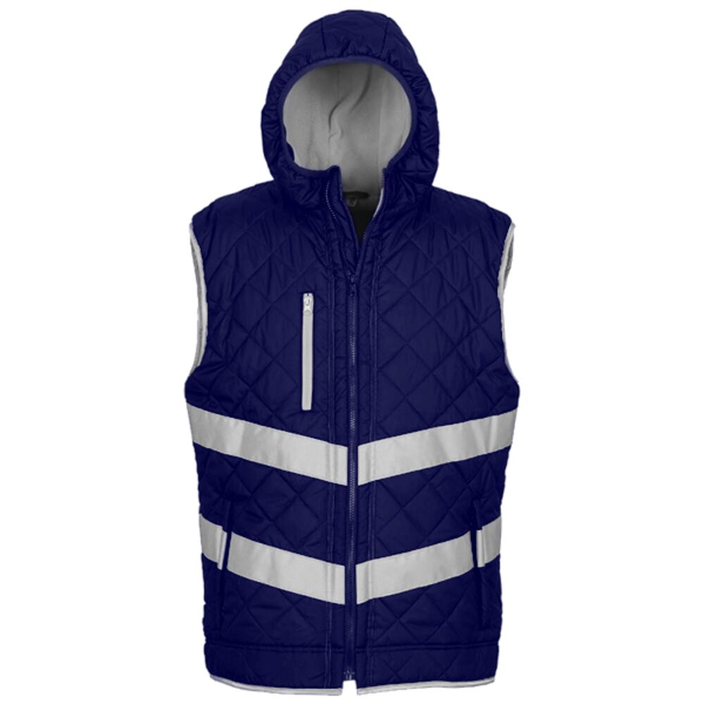 Yoko Hi-Vis Kensington Hooded Gilet Thumbnail