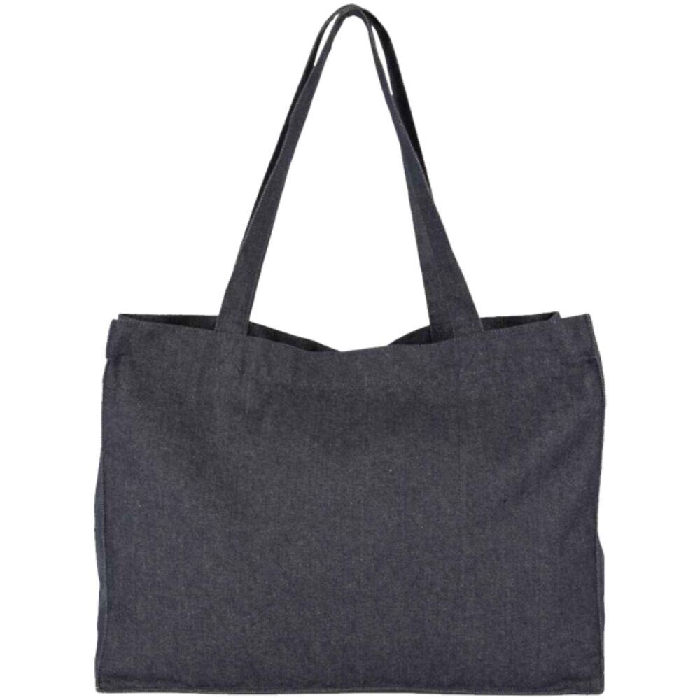 Kimood Large Recycled Cotton Denim Look Shopping Bag Thumbnail