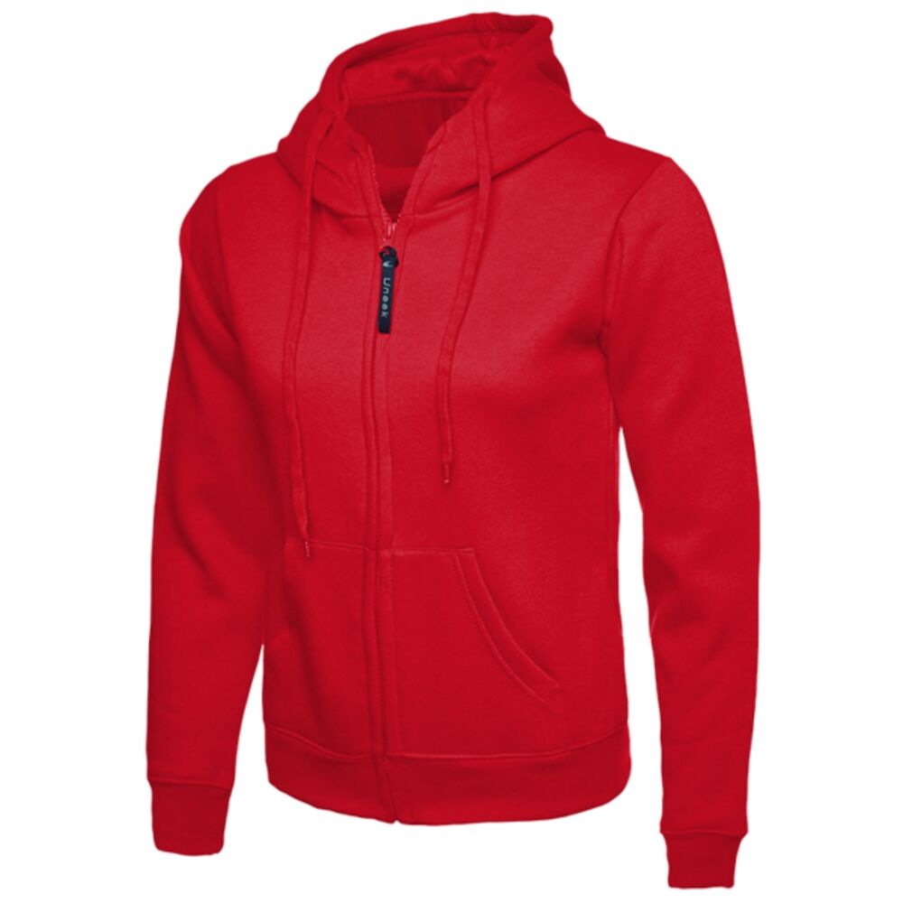 Ladies Classic Full Zip Hooded Sweatshirt Thumbnail