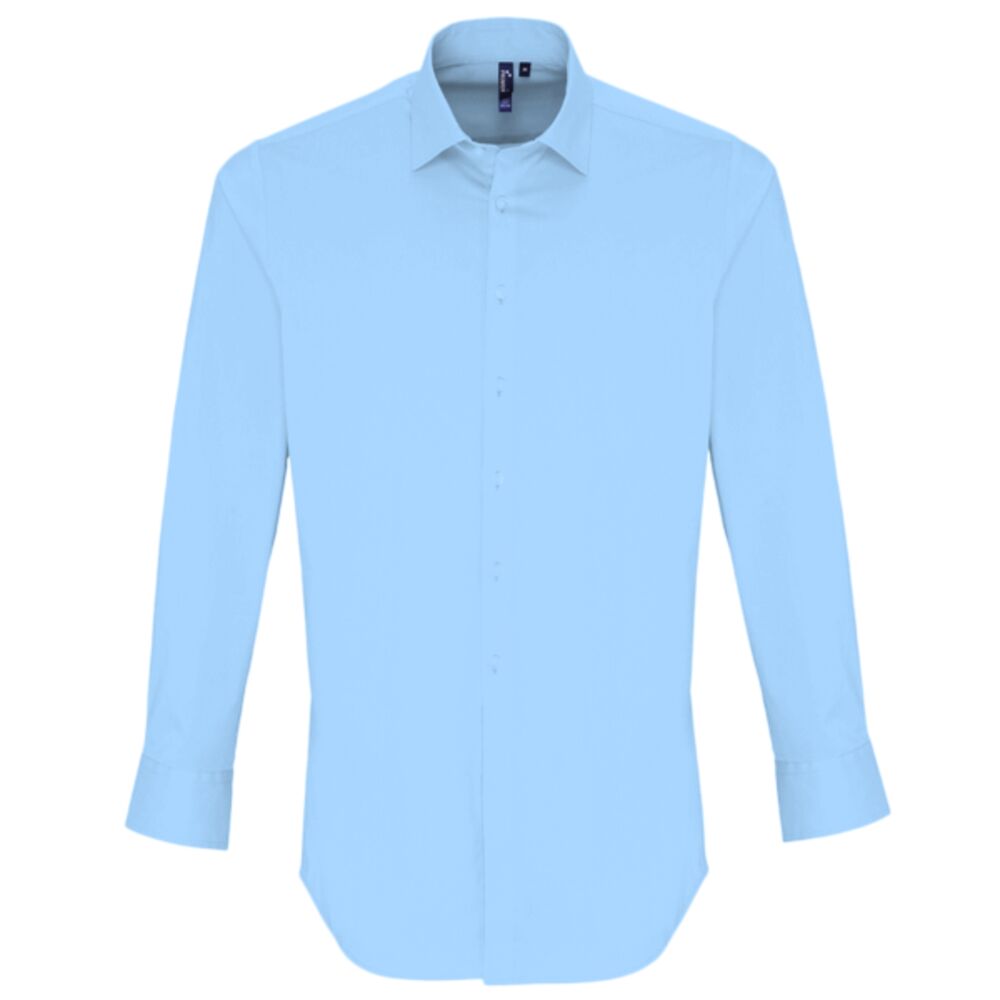 Premier Long Sleeve Stretch Fit Poplin Shirt Thumbnail