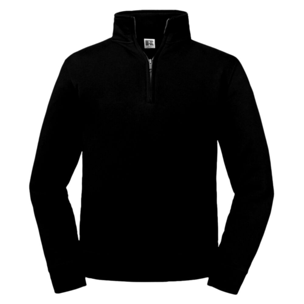 Russell Authentic Zip Neck Sweatshirt Thumbnail