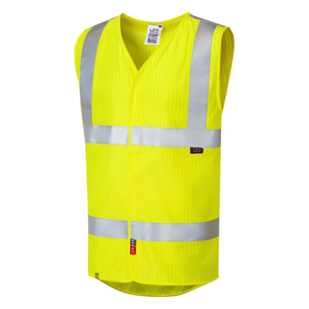 ISO 20471 Class 2 LFS Anti-Static Waistcoat Yellow Thumbnail